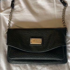 Black leather Nine West Purse